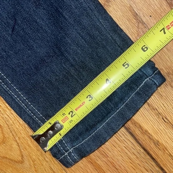 NEW Y2K Dereon Beyonce Studded stretch Denim Cropped Capri Jeans 7 /8 - Picture 11 of 15